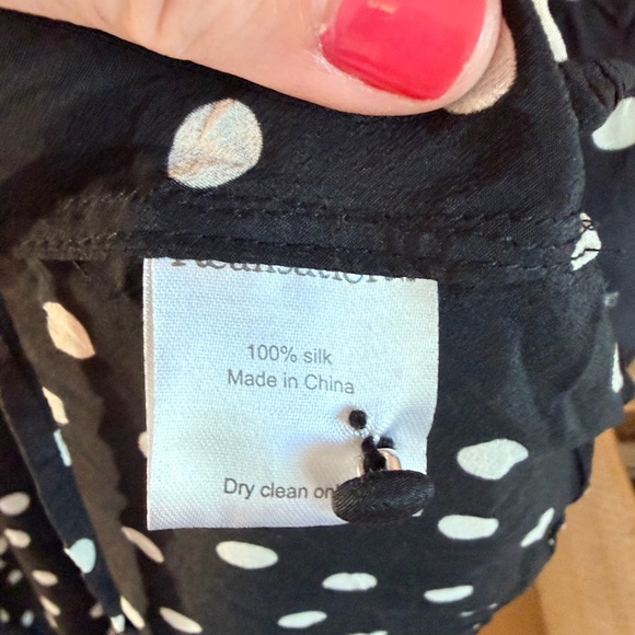 Realisation Par Sheer Silk Black & White Polka Dot Wrap Dress - Picture 5 of 10